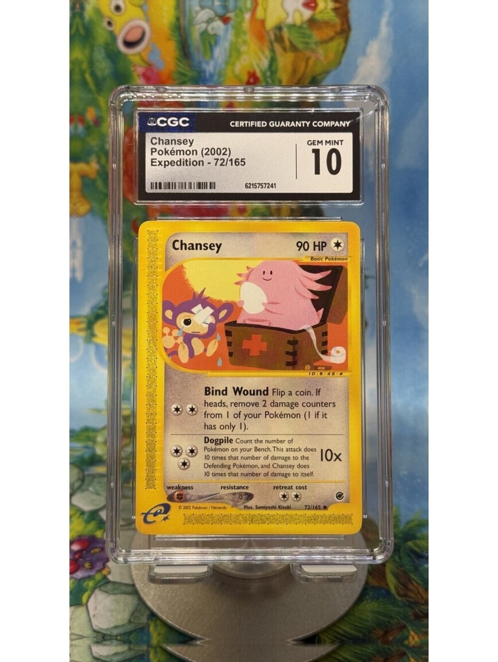 Chansey Expedition 72/165 2002 English CGC 10